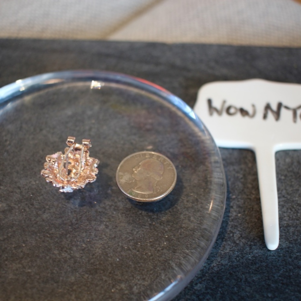 New 925 Four Leaf Flower Fashion Diamond Earrings - Picture 4 of 8